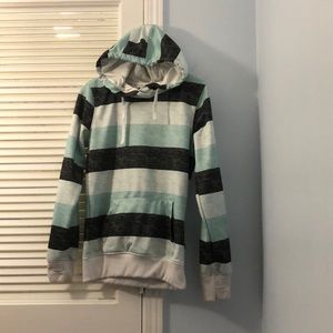 Women’s black and teal sweatshirt